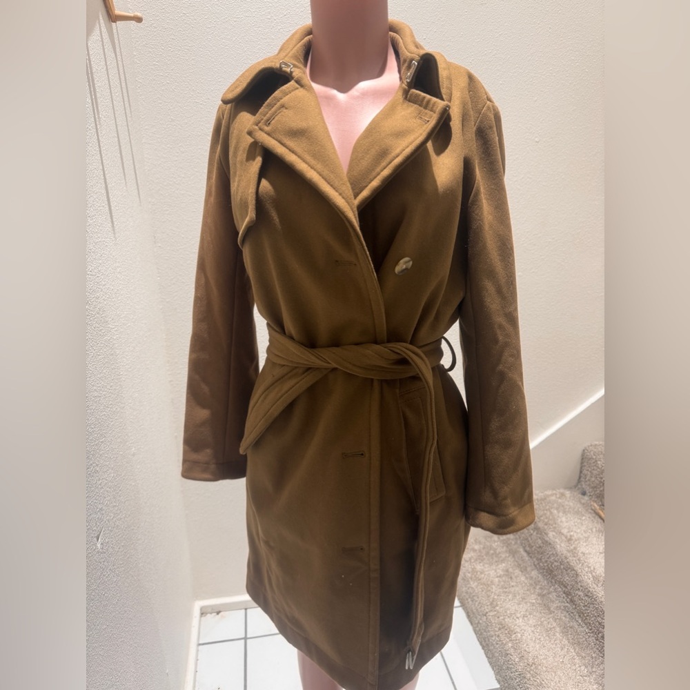 Wool trench coat